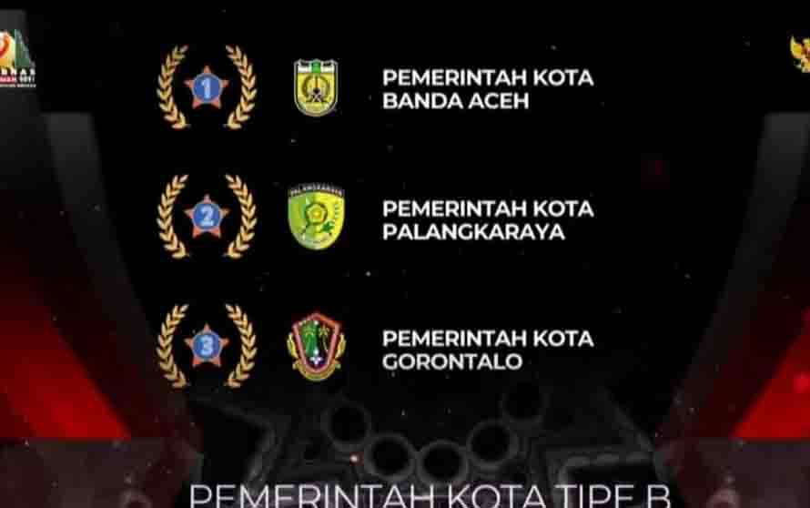 Pemko Palangka Raya Raih Peringkat 2 BKN Award Kategori Pengendalian dan Pengawasan