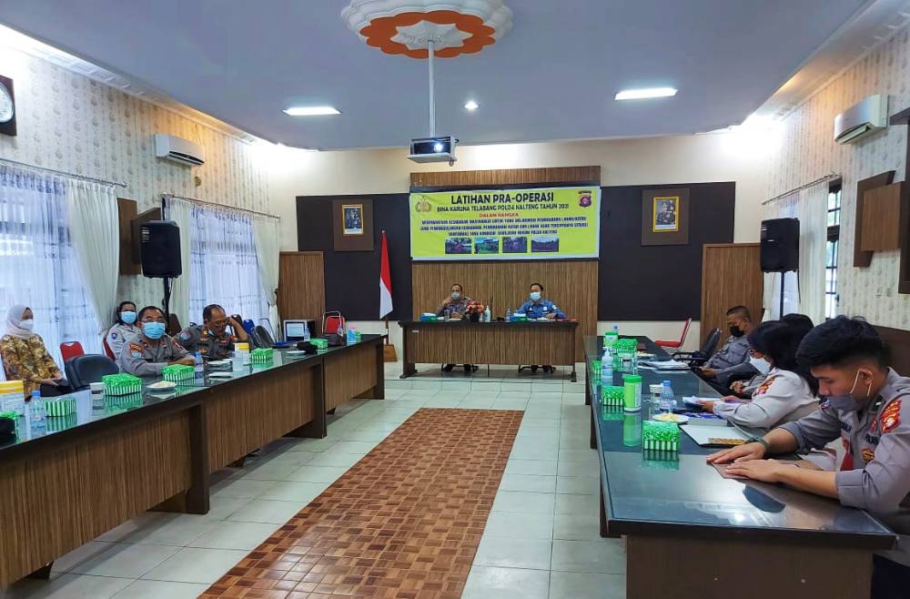 Ditbinmas Polda Kalteng Latihan Pra Operasi Bina Karuna Telabang 2021 Cegah Karhutla