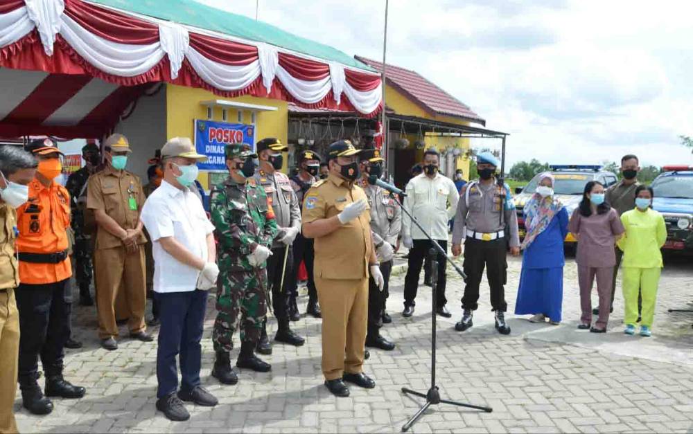 Wakil Gubernur Kalteng Tinjau Fasilitas Isolasi Mandiri di Kabupaten Kapuas