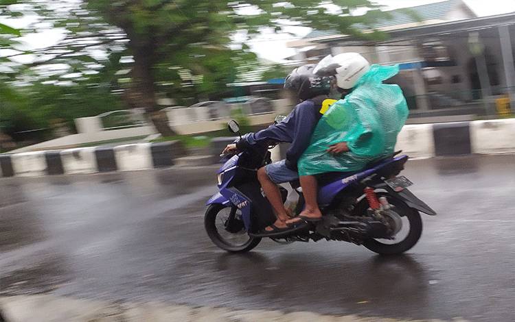 Sampit Sekitarnya Diguyur Hujan Ringan Sepanjang Hari
