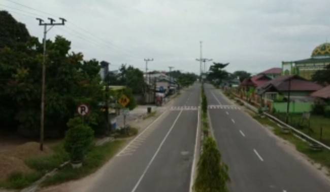 Pantang Pamali Cegah Corona di Lamandau, Jalanan Sepi dan Pintu Rumah Warga Tertutup Rapat