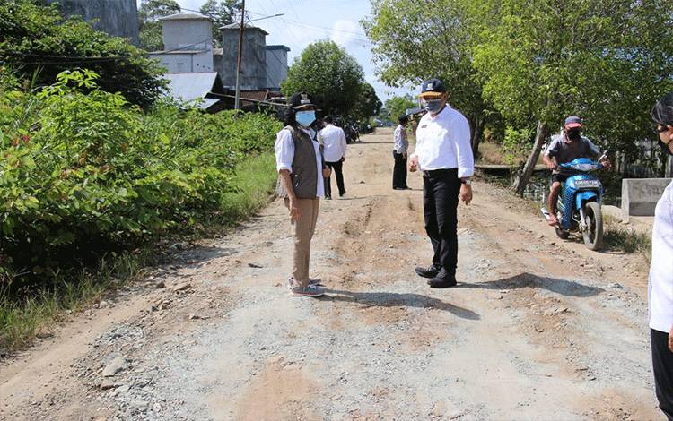 DPUPR Pulang Pisau akan Tangani Jalan Mekar Jaya dan Sebangau Jaya