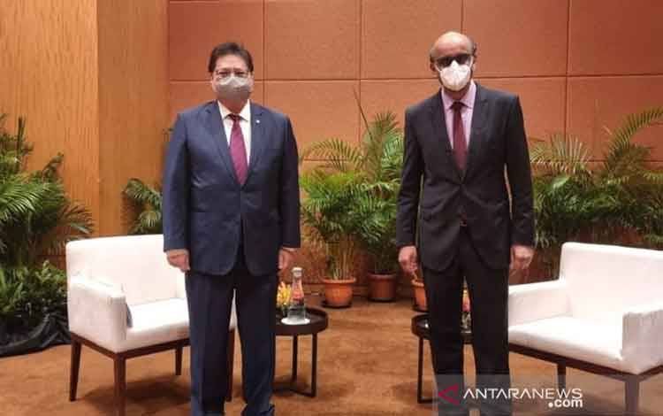 Menko Airlangga Bahas Investasi Hingga Energi Hijau di Singapura
