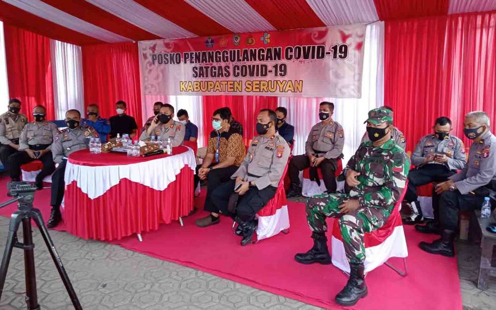 Bahas Pengendalian Covid-19, Kapolres Seruyan Video Conference bersama Kapolda Kalteng