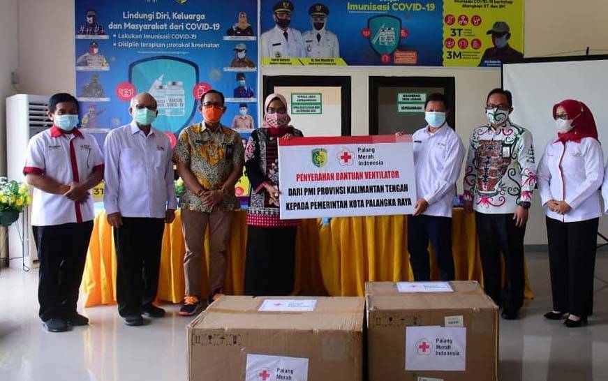 PMI Kalteng Serahkan Bantuan Ventilator untuk RSUD Palangka Raya