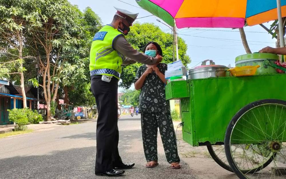 Satlantas Polres Seruyan Harapkan Peran Masyarakat Tekan Kasus Covid-19