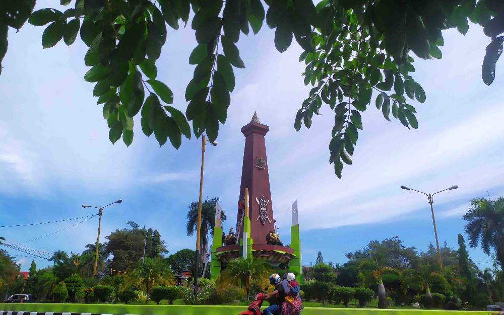 Warna Baru Bundaran ini Tuai Respon Positif Warga