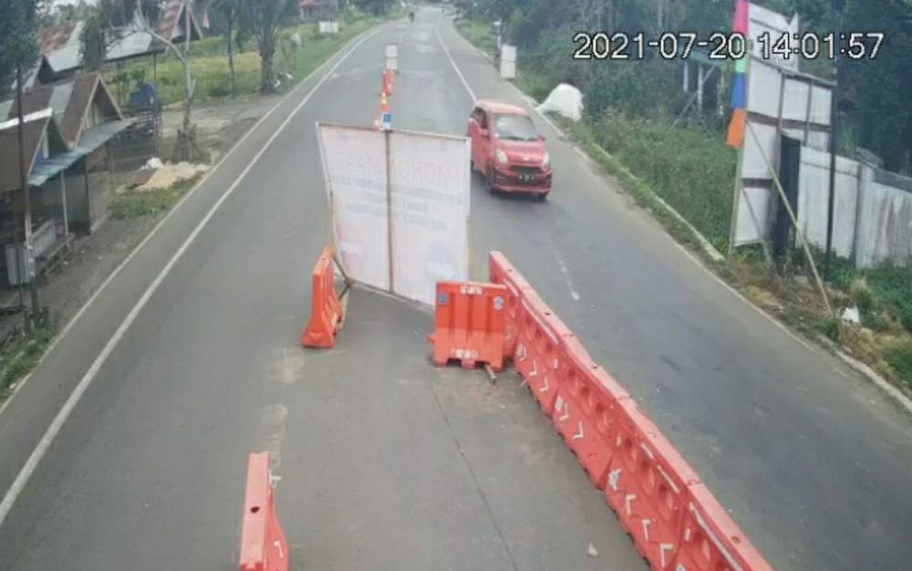 Hari Raya Idul Adha, Arus Lalu Lintas di Pos Penyekatan Kalteng - Kalsel Cenderung Sepi