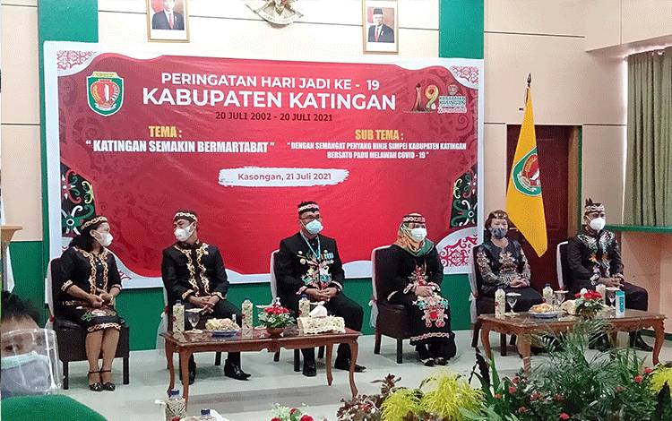 Upacara HUT Kabupaten Katingan ke-19 Dilaksanakan Secara Virtual