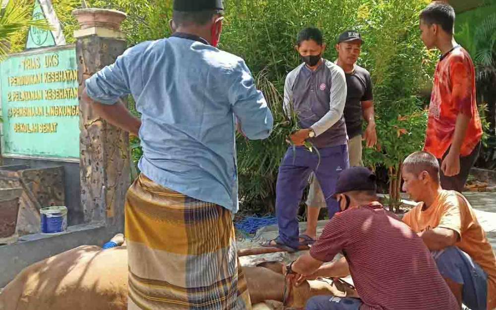 SMP Negeri 1 Sampit Laksanakan Kurban Secara Sederhana