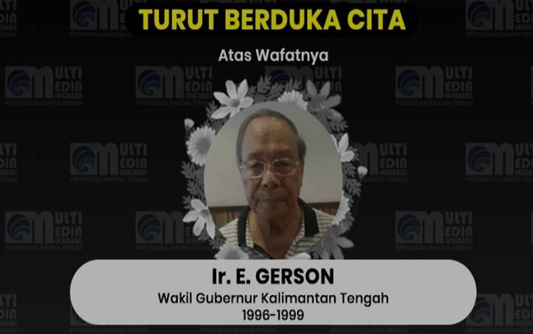 Wakil Gubernur Kalteng 1996-1999, E Gerson Meninggal Dunia