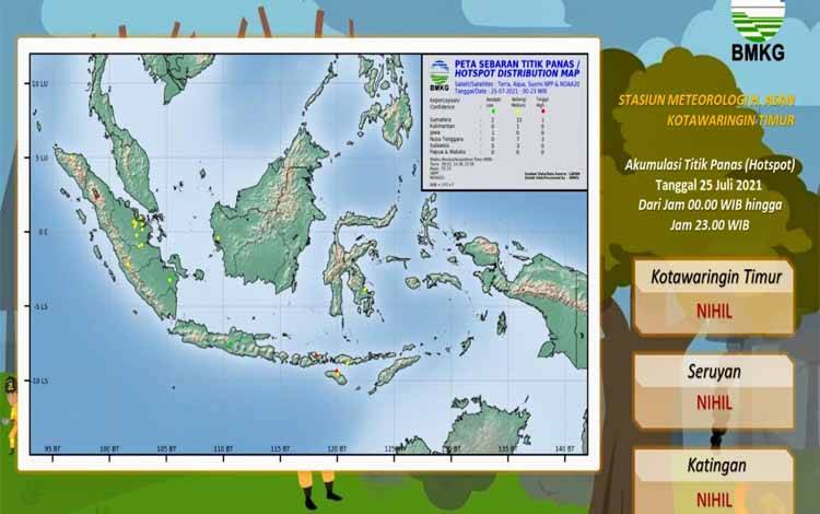 Titik Panas di Kotim kembali Nihil
