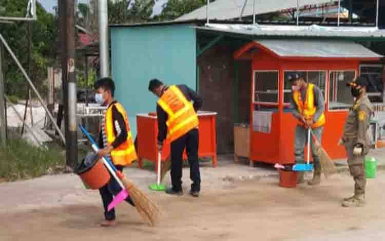 Tim Gabungan Kembali Razia Wajib Masker di Kasongan, 38 Warga Terjaring