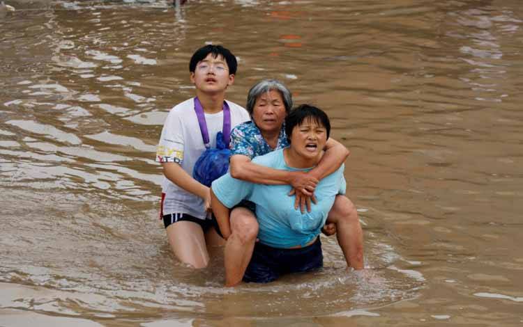 Korban Tewas Banjir Henan Terus Bertambah Ladi 69 orang, 5 Hilang