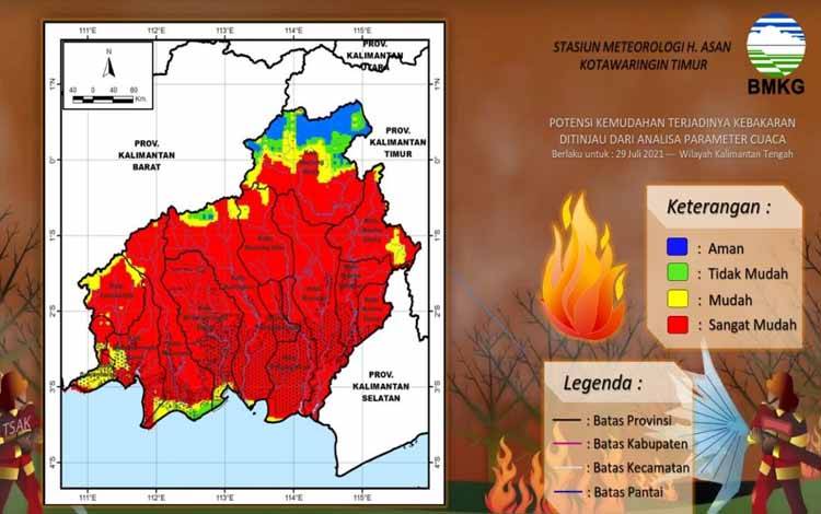 Titik Panas di Kotim Nihil, Seruyan dan Katingan Bermunculan
