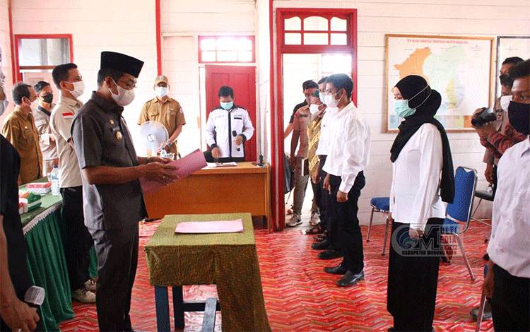 Bupati Murung Raya Lantik BPD Desa Bumban Tuhup