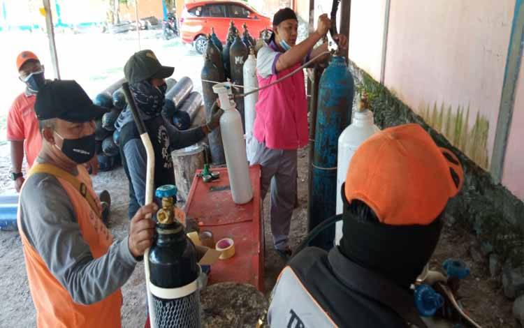 BPBD Kobar Buka Layanan Pengisian Oksigen untuk Pasien Isoman