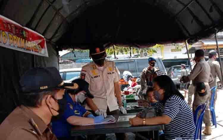 39 Warga di Katingan Terjaring Operasi Penertiban Wajib Masker