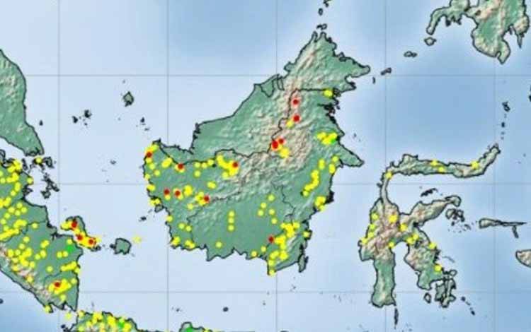 3 Titik Panas Terpantau di Kotim