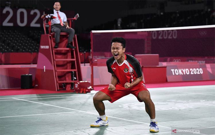 Ginting Singkirkan Peringkat 3, Menuju Semifinal Olimpiade Tokyo