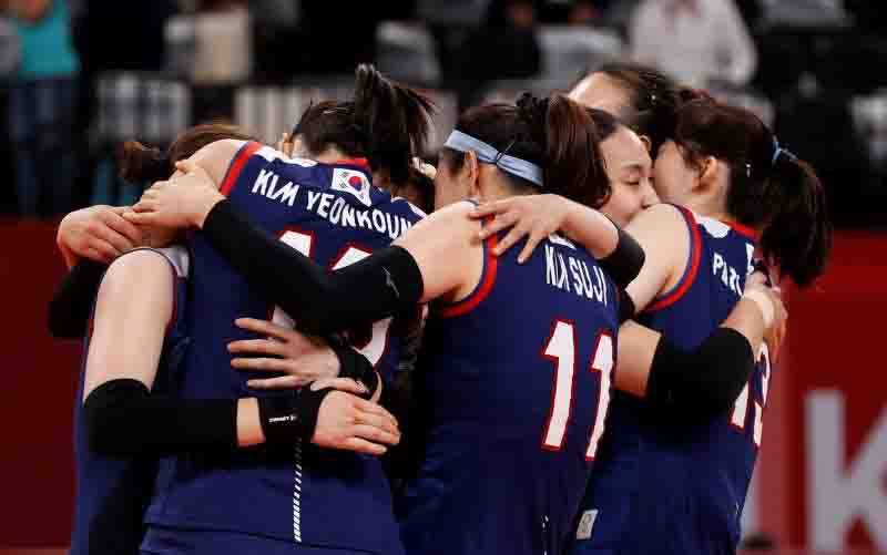 Tim Voli Putri Korea Singkirkan Turki dari Pentas Olimpiade Tokyo