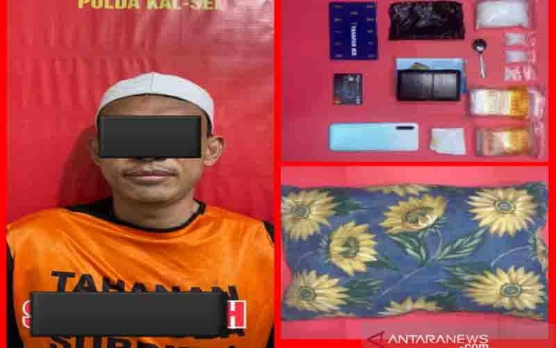 Polda Kalsel Ungkap 112,37 Gram Sabu Dalam Bantal
