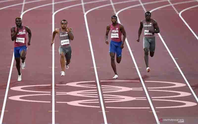 Andre De Grasse Finis Terdepan 200 Meter Putra Olimpiade Tokyo