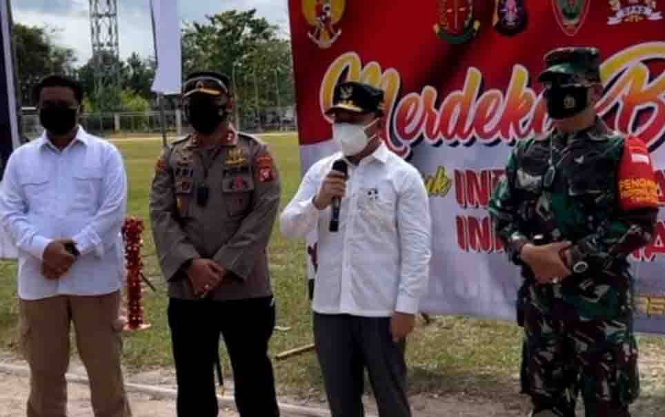 Gubernur Kalteng Tinjau Pelaksanaan Vaksinasi Massal