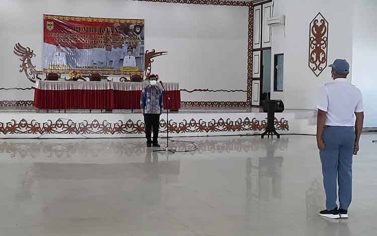 Pembinaan Calon Paskibraka Kabupaten Gunung Mas Dimulai