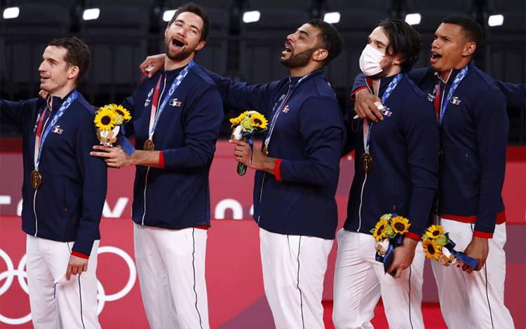 Emas Bola Voli Putra Olimpiade Tokyo Jadi Milik Prancis