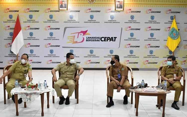Bupati Lamandau Hadiri Peluncuran Sistem OSS Berbasis Risiko secara Virtual