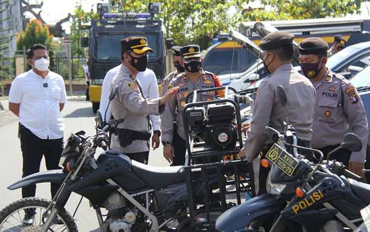 Wakapolres Kapuas Cek Sarana Prasarana Penanggulangan Karhutla