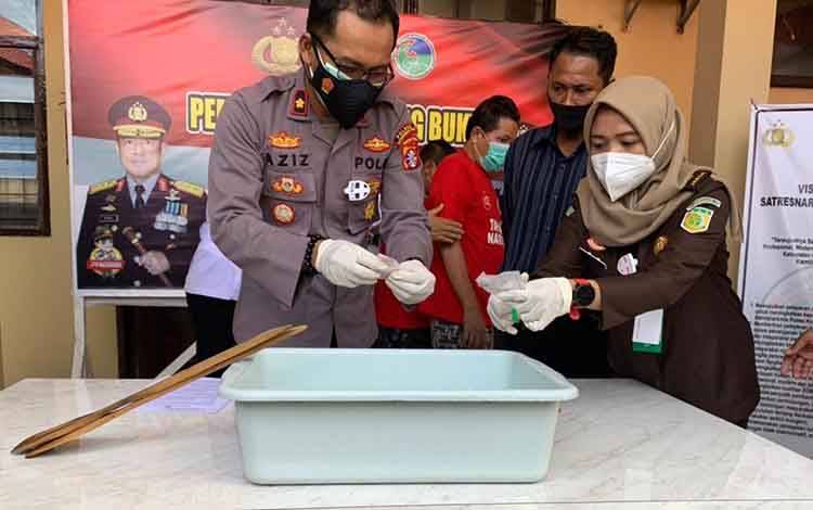 Polres Kotim Musnahkan Sabu Senilai Jutaan Rupiah
