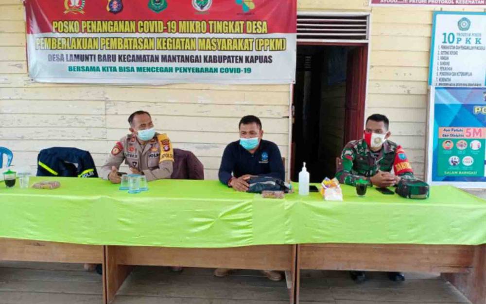 Ini Pesan Kapolsek Mantangai pada Rapat Koordinasi Kegiatan PPKM Mikro