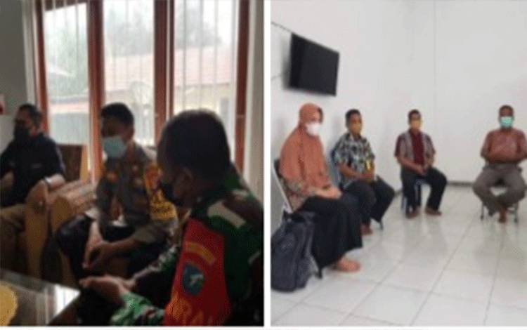 Kecamatan Katingan Tengah Bersama Polsek dan Danramil Mediasi Soal Akun FB Puskesmas Tumbang Samba