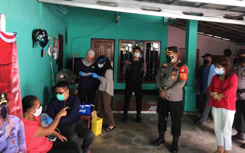 Polresta Palangka Raya Gelar Vaksinasi Door to Door