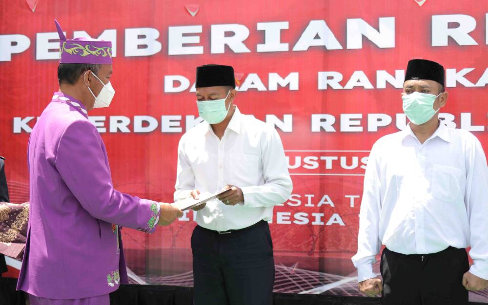 35 WBP Lapas Sukamara Terima Remisi Kemerdekaan