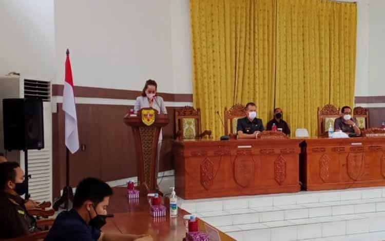 Fraksi Pendukung DPRD Gunung Mas Setuju Raperda Perubahan APBD 2021 Dibahas
