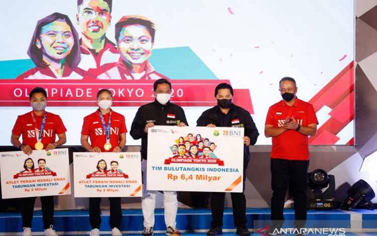 Kontingen Bulu Tangkis Olimpiade Tokyo Terima Rp 6,4 Miliar