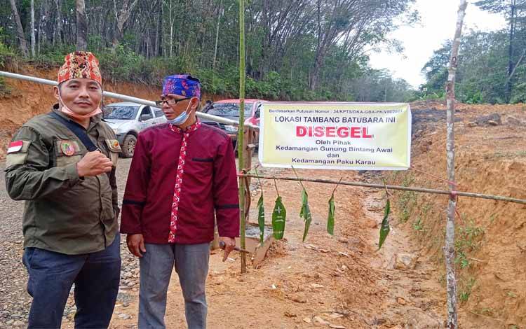 Kadamangan Adat Segel Aktivitas Tambang PT Pijar