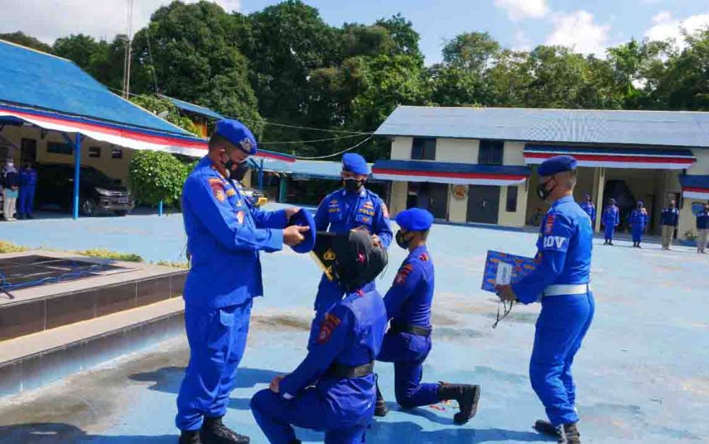 10 Bintara Remaja Ditpolairud Polda Kalteng Tuntas Jalani Pembinaan Tradisi