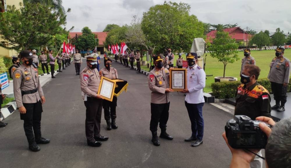 Dishub Palangka Raya Raih Penghargaan dari Polda Kalteng karena ini