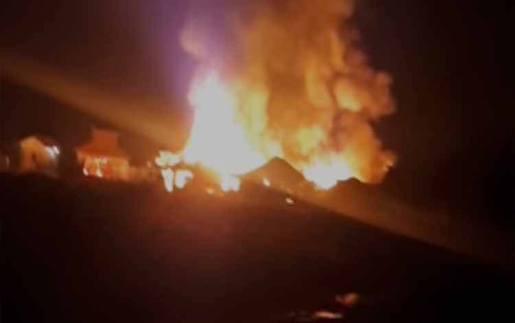 Subuh, Rumah di Belakang Eks Pasar Tembaga Indah Terbakar