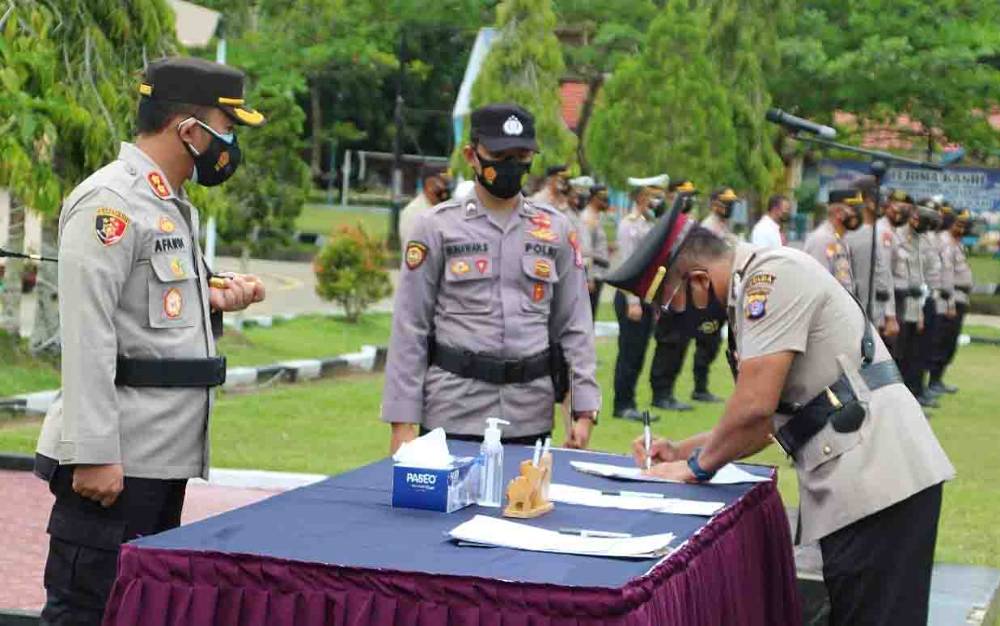 Kabag Ops dan 2 Kasat di Polres Barito Timur Berganti