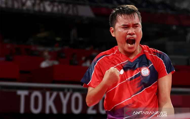 Komet Akbar Ikuti Jejak David Jacobs ke Perempat Final para Tenis Meja
