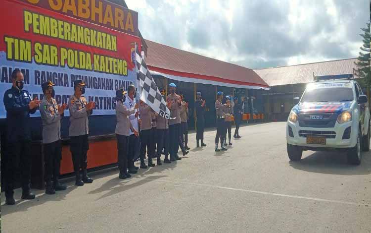 Tim SAR Polda Kalteng Diberangkatkan Tangani Banjir Katingan