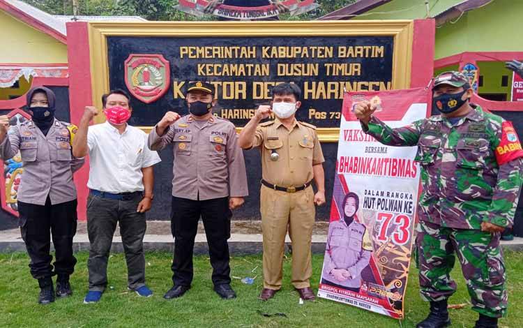 Camat Dusun Timur Apresiasi Vaksinasi Gerai Presisi Polres Barito Timur