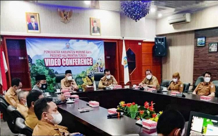 Wabup Murung Raya Ikuti Rakorwasda Bersama Mendagri