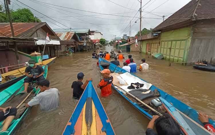PWI Kotim Buka Posko Bantuan untuk Korban Banjir di Wilayah Utara
