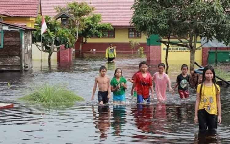 Hujan Deras, Desa Sungai Pasir Kebanjiran